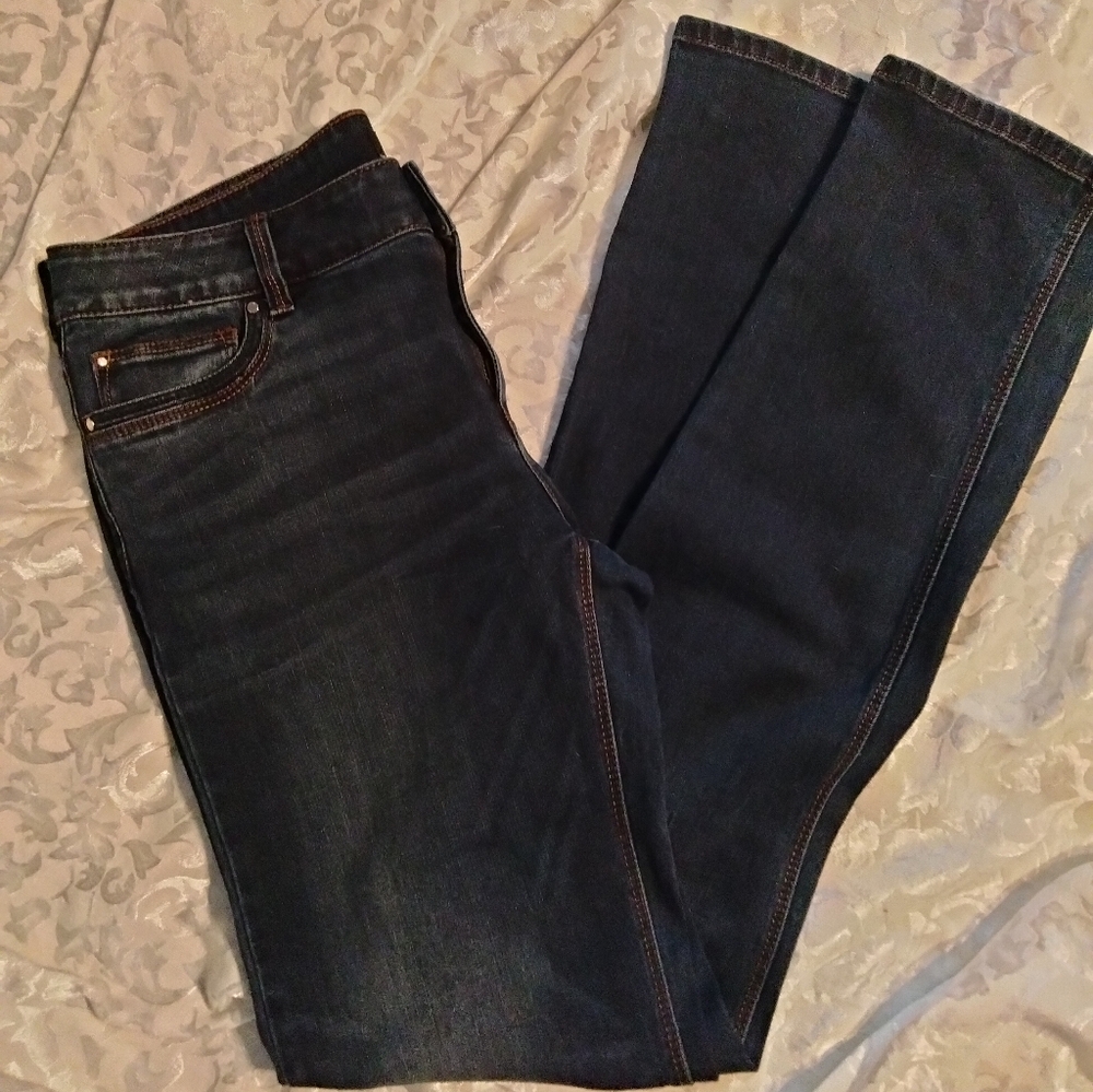 WHBM Slim Dark Wash Jeans